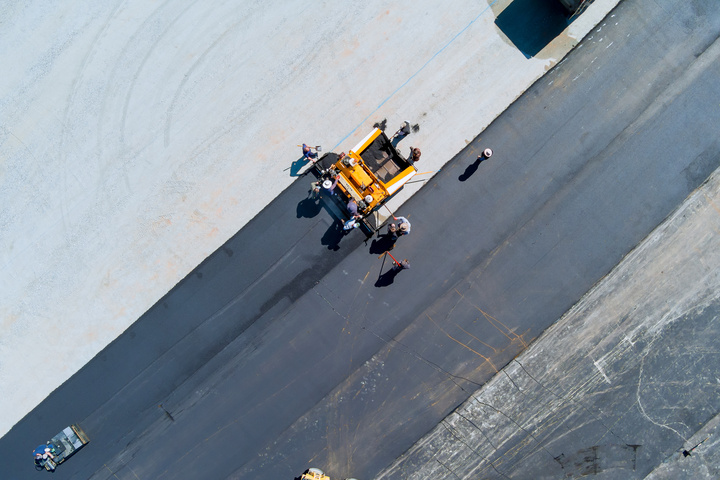 parking lot asphalt paving