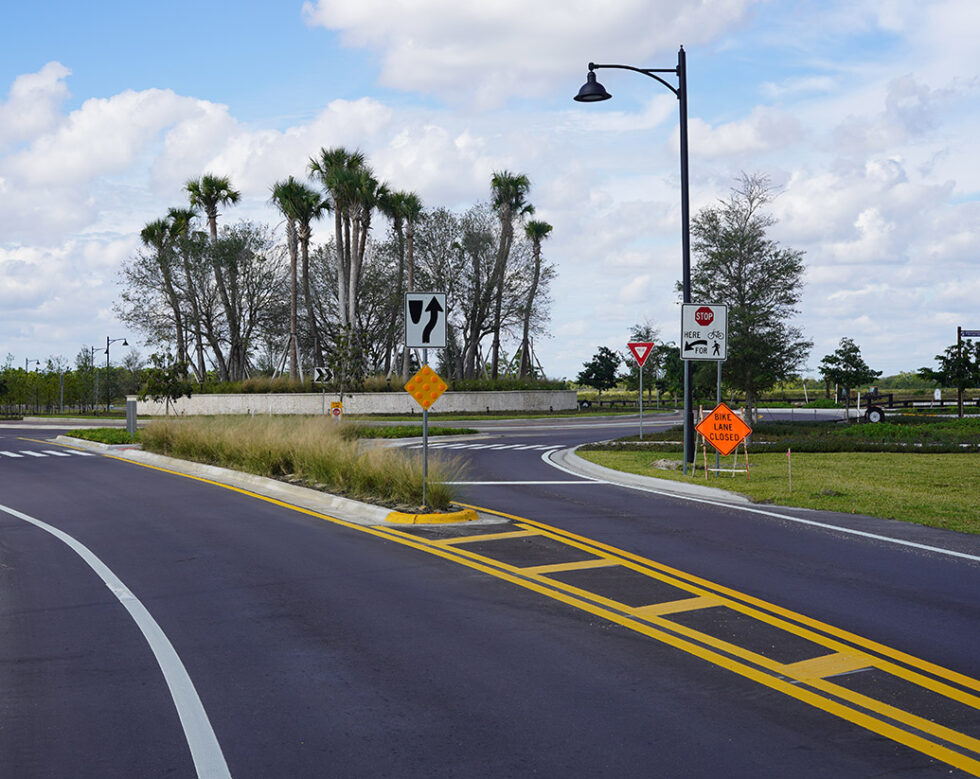 Newfield Parkway, Port St Lucie, fresh asphalt paving