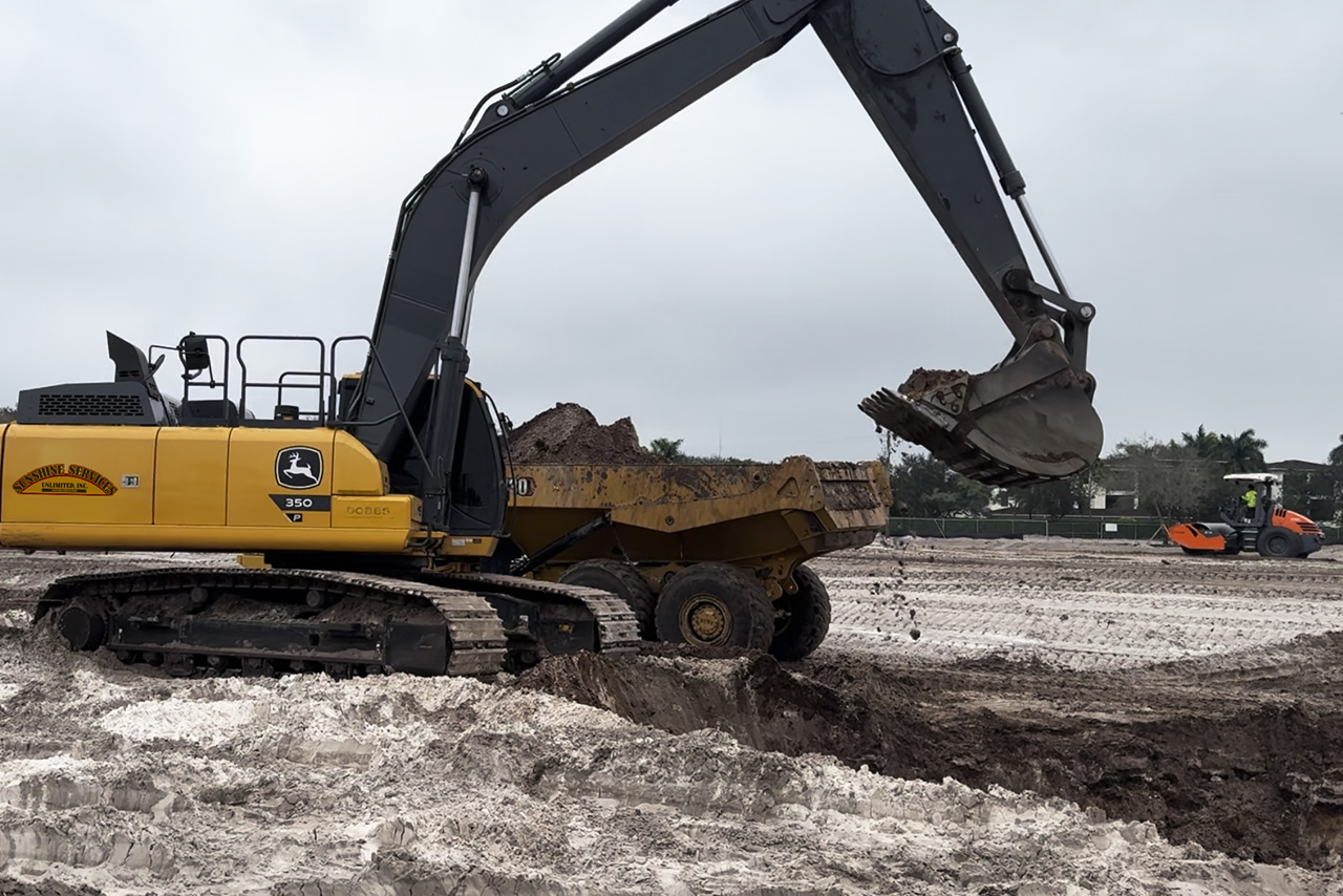 construction site land development