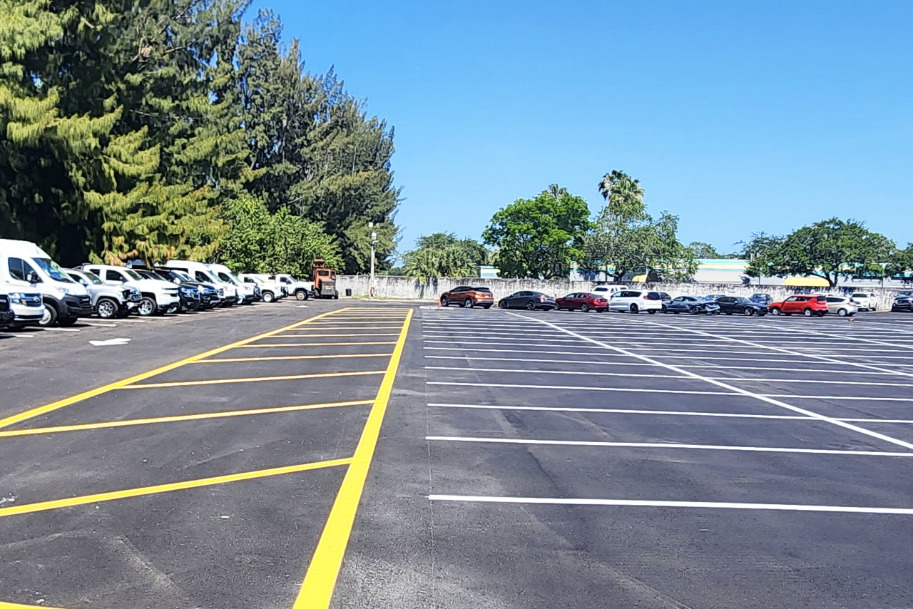 parking lot striping