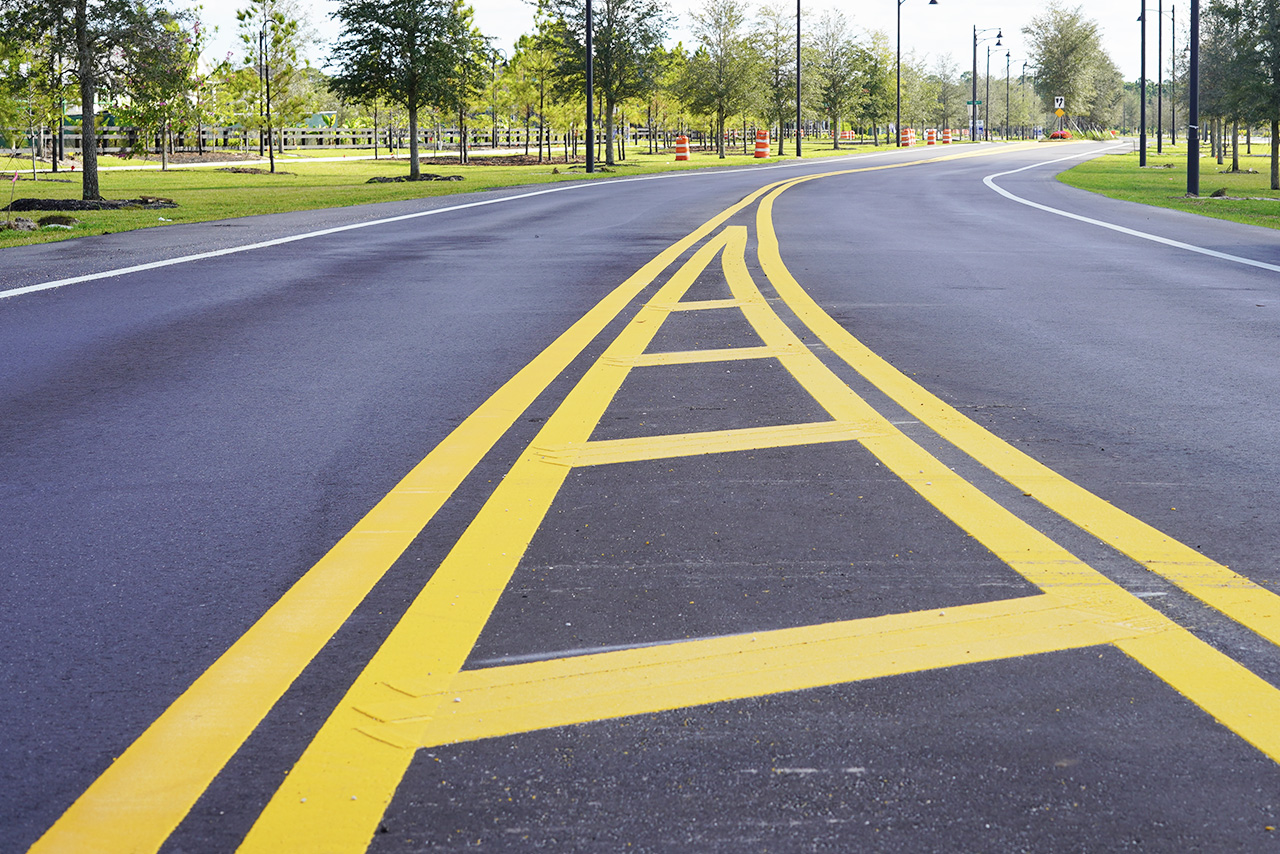 thermoplastic striping