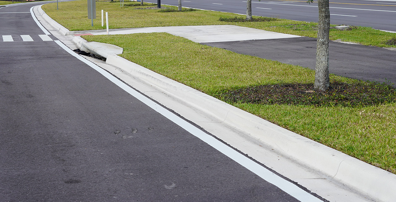 concrete curbing