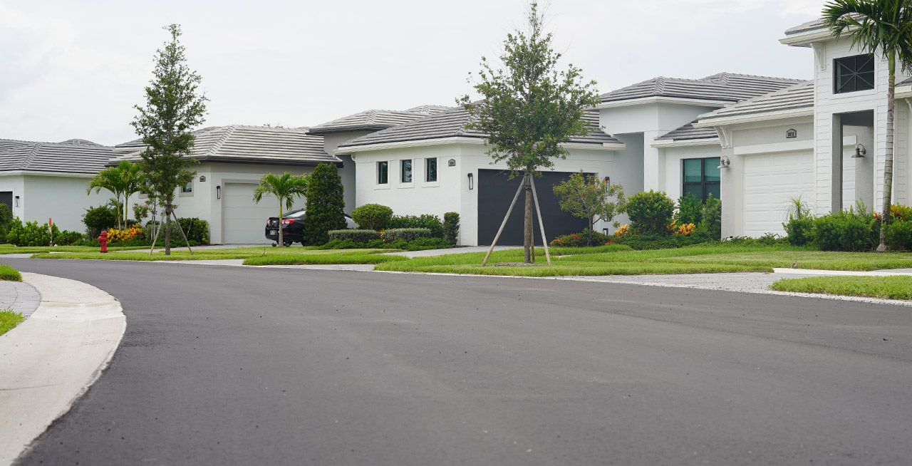 private roadway asphalt paving