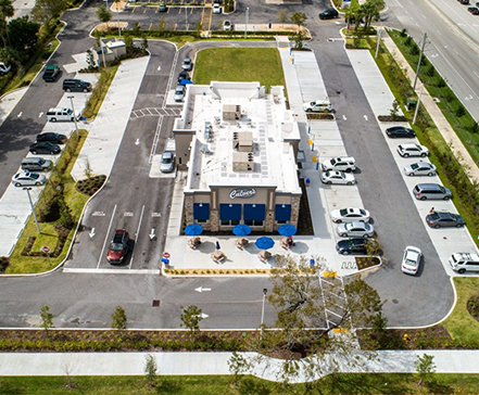 Culvers-Restaurant-Margate-Florida Culvers Restaurant, Parking lot paving and striping, Margate, Florida